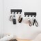 4Pack 16 Key Hooks Key Holder 6.2x2'' for Wall AdhesiveWall Mount Hanger Key Hanging Organizer Entryway Hooks